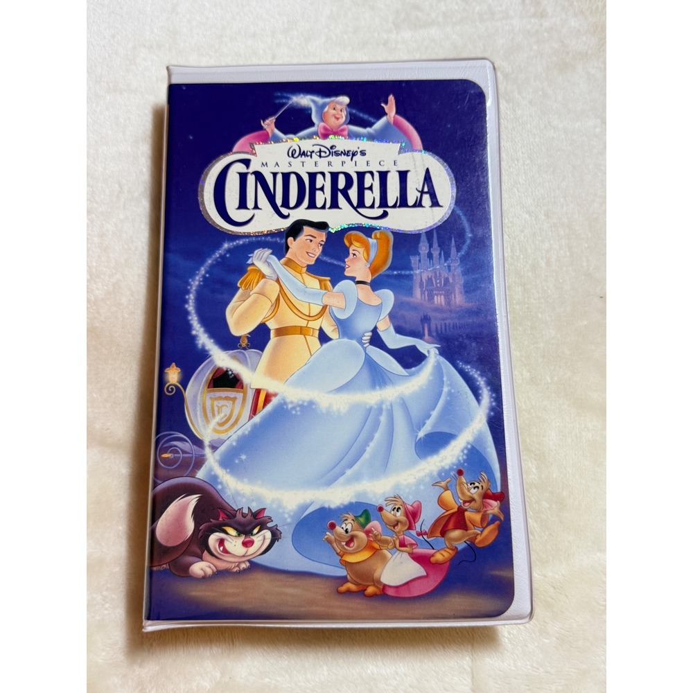 Walt Disney Masterpiece Cinderella VHS Movie Clamshell Case 5265 Vintage